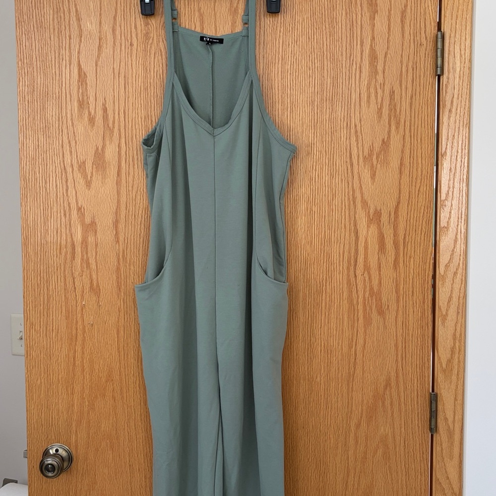 Thrive Sage Green Jumpsuit